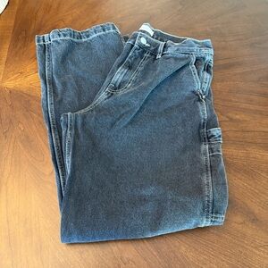 PacSun Dylan Baggy Jeans Carpenter Contrast Stitch Black; Size 32W X 32L